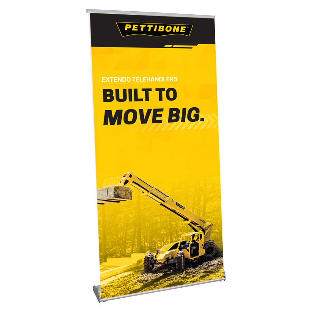 Extendo Large Pull-Up Orient 850 Vinyl Retractable Banner Stand
