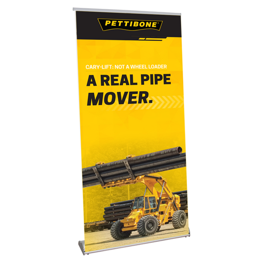 Cary Lift Large Pull-Up Orient 850 Vinyl Retractable Banner Stand
